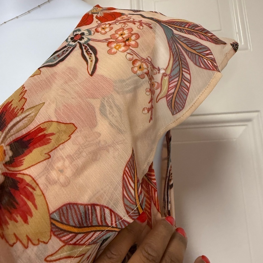 Sanctuary Jolynn Floral Faux Wrap Midi Dress NWT 14 - Picture 6 of 12